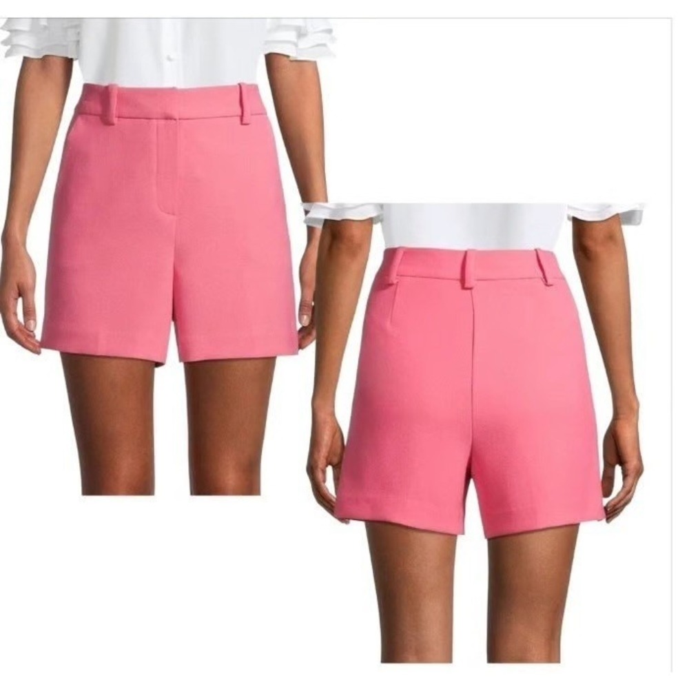Trina Turk Hermosa Twill High Waist Pink Shorts | Size 8 | New Never Worn